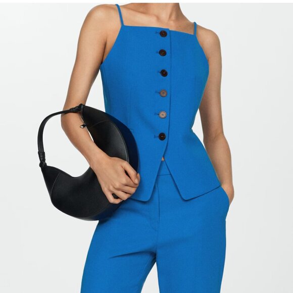 MANGO Halter-neck gilet with buttons Size S NEW WITH TAG! - Picture 8 of 11